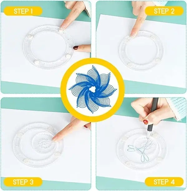 Avtoit | 22-piece Spiral Ruler Set – Creative Drawing with System