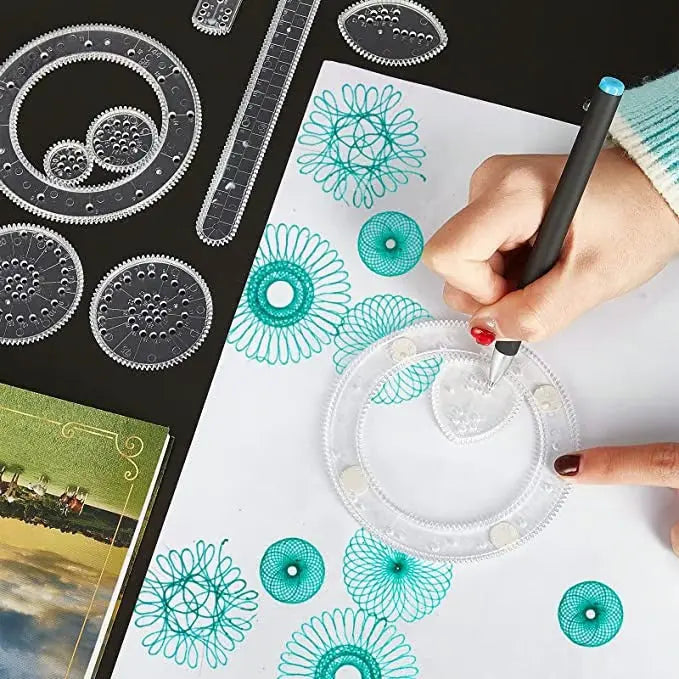 Avtoit | 22-piece Spiral Ruler Set – Creative Drawing with System