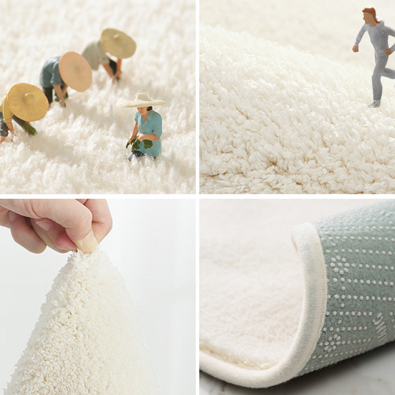 Avtoit | Cute Kids Room Carpet Multi color Plant Printed Area Rug Polyester Non-Slip Rug Machine Washable Carpet