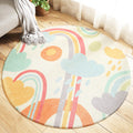 Avtoit | Multicolored Kids Carpet Novelty Cartoon Animal Pattern Rug Polyester Non-Slip Back Machine Washable Rug