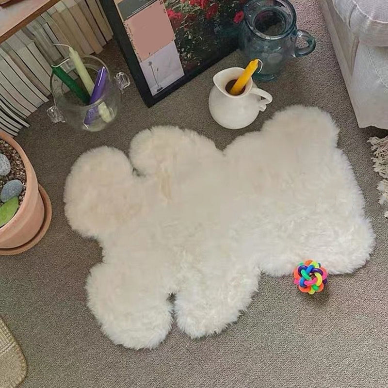 Avtoit | Beer Shape Solid Carpet Multi Color Calming Area Rug Cotton Blend Pet Friendly Machine Washable Rug for Kids Bedroom