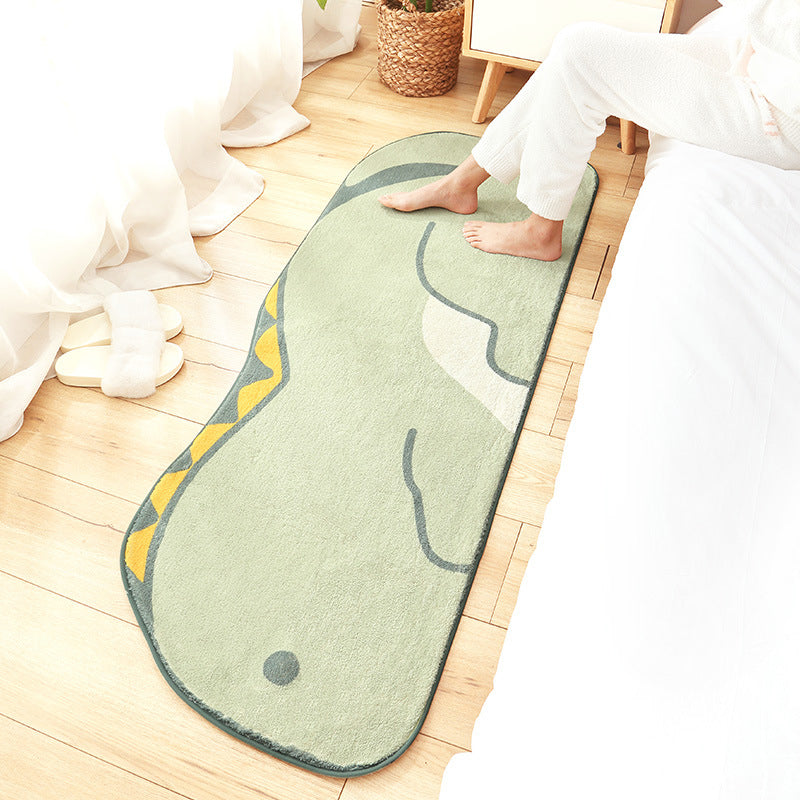 Avtoit | New Cartoon Animal Rug Multicolored Soothing Rug Synthetic Stain Resistant Non-Slip Rug for Children's Room
