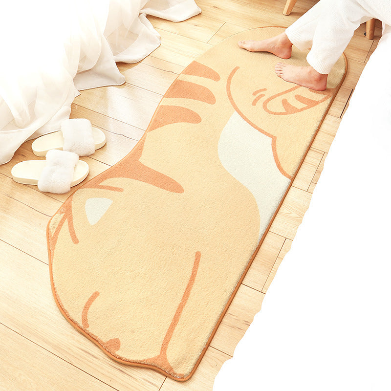 Avtoit | New Cartoon Animal Rug Multicolored Soothing Rug Synthetic Stain Resistant Non-Slip Rug for Children's Room