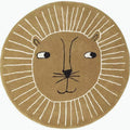 Avtoit | Multicolored animal print rug made of cotton blend, adorable rug for the area, pet-friendly, easy-care rug for the bedroom