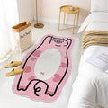 Avtoit | Multicolored Cartoon Cat Carpet Cotton Blend Trend Carpet Washable Pet-Friendly Carpet for the Children's Room