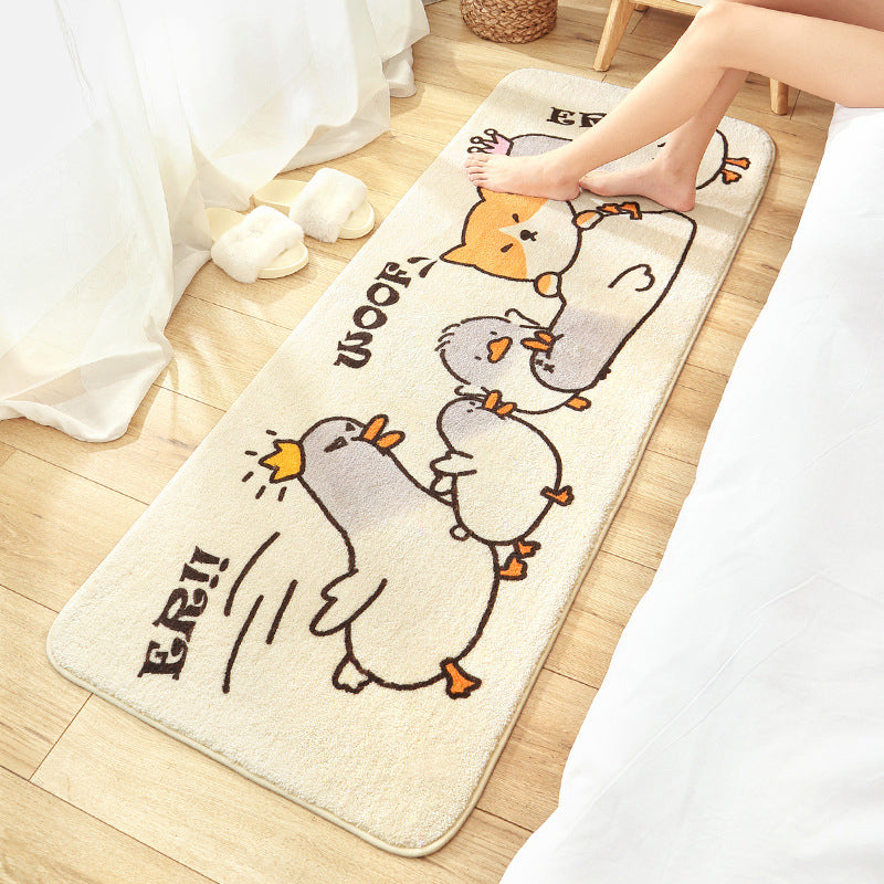 Avtoit | Colorful beautiful carpet polypropylene cartoon animal pattern rug non-slip washable area rug for children's bedroom