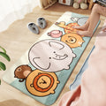 Avtoit | Comfort Children's Room Carpet Multicolored Cartoon Animal Area Rug Synthetic Easy Care Pet-Friendly Rug