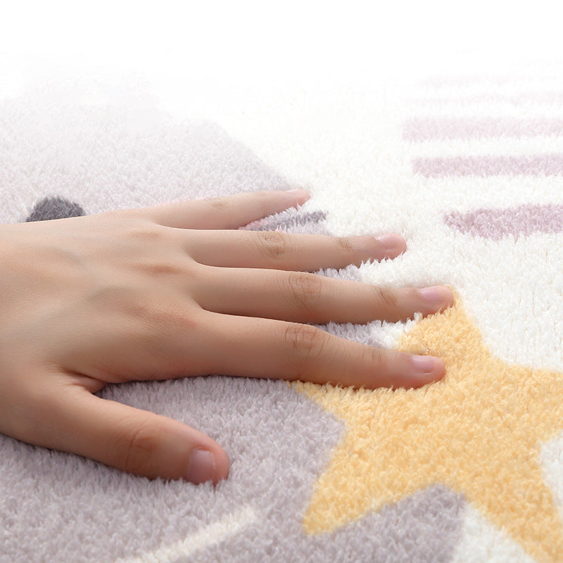 Avtoit | Relaxing Children's Room Carpet Colorful Cartoon Animal Printed Carpet Polypropylene Non-Slip Pet-Friendly Carpet