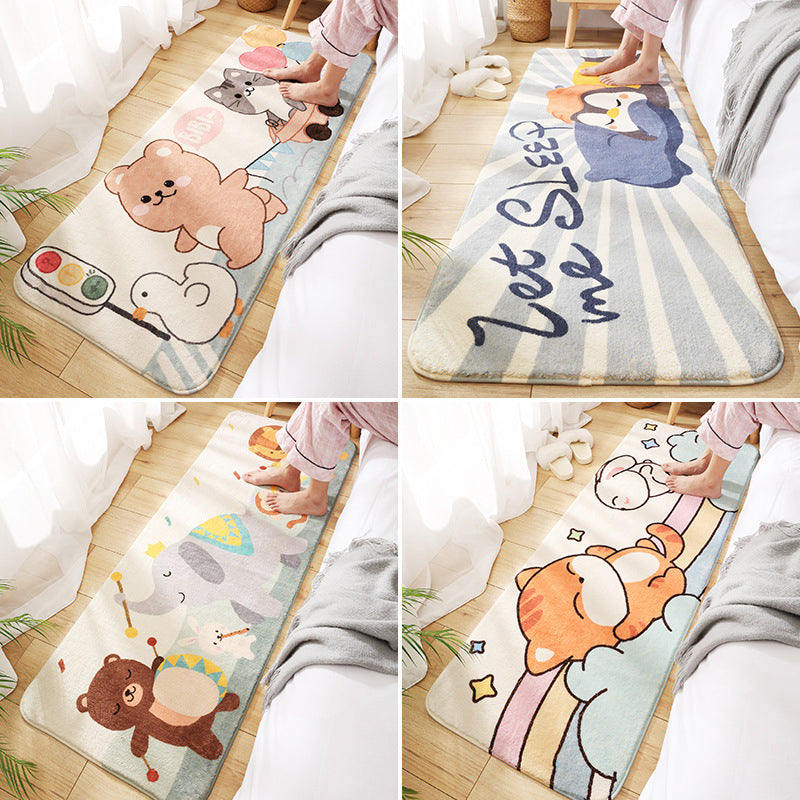 Avtoit | Relaxing Children's Room Carpet Colorful Cartoon Animal Printed Carpet Polypropylene Non-Slip Pet-Friendly Carpet