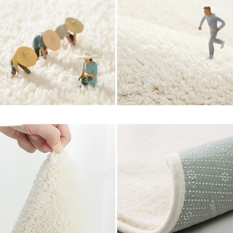 Avtoit | Creative Cartoon Plant Pattern Carpet Multicolored Polyester Carpet Non-slip Backing Pet-friendly Carpet for Children's Room