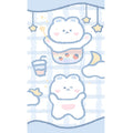 Avtoit | Relaxing Cartoon Bear Print Rug Multicolored Cotton Blend Rug Machine Washable Pet-Friendly Rug for Kids Room