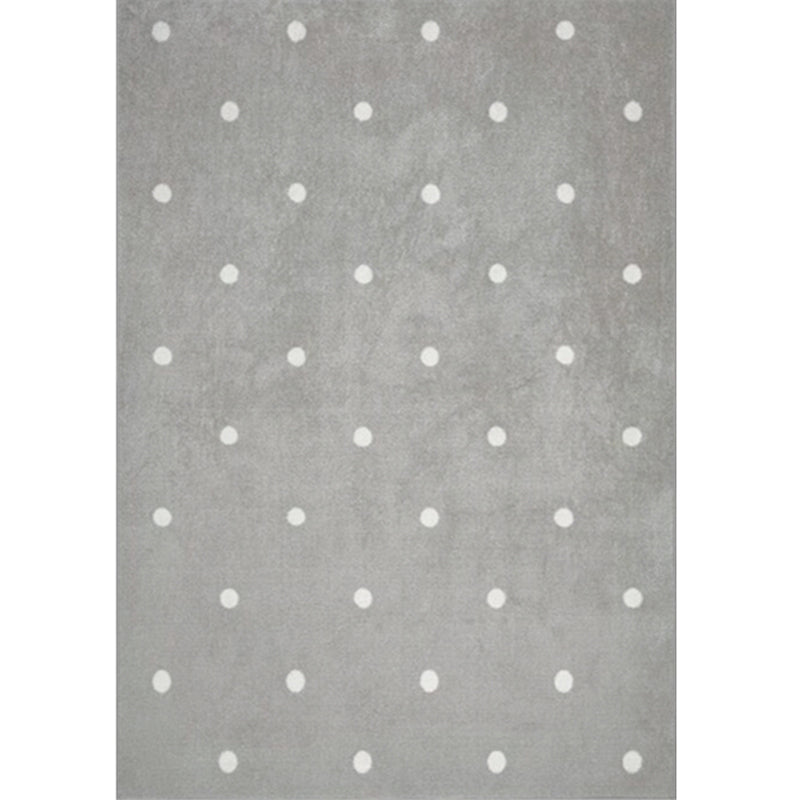 Avtoit | Colorful Kids Room Rug Comfort Polka Dot Print Rug Cotton Blend Pet Friendly Washable Rug