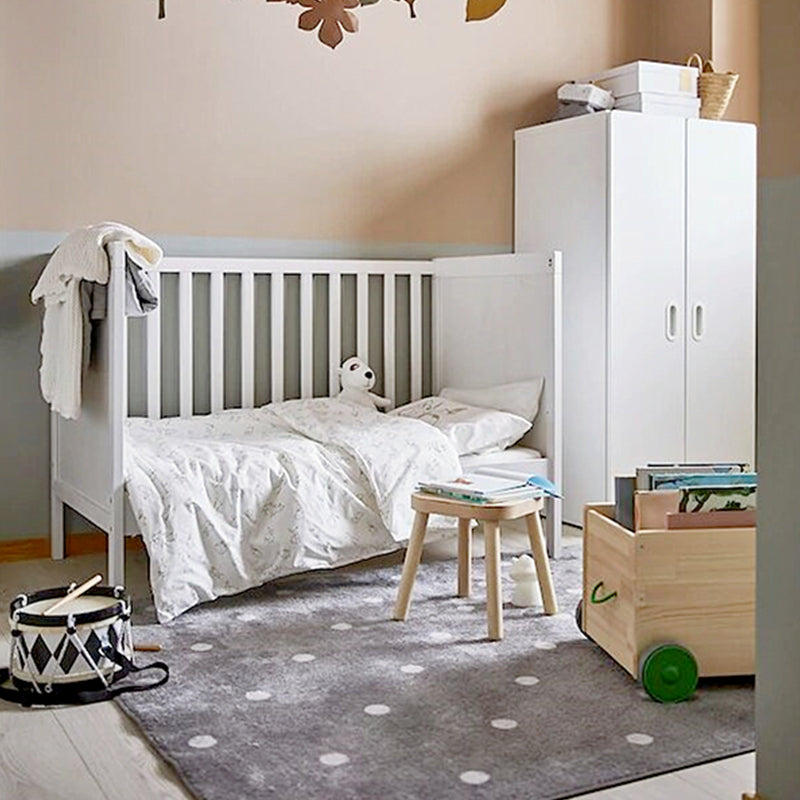 Avtoit | Colorful Kids Room Rug Comfort Polka Dot Print Rug Cotton Blend Pet Friendly Washable Rug