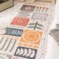 Avtoit | Nostalgia Tribal Pattern Rug Multicolored Synthetic Area Rug Pet-Friendly Easy Care Rug with Fringes for Bedroom