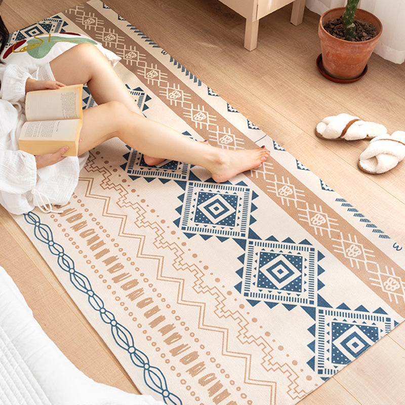 Avtoit | Southwest Bedroom Carpet Multi Color Tribal Pattern Area Rug Cotton Blend Machine Washable Stain Resistant Rug