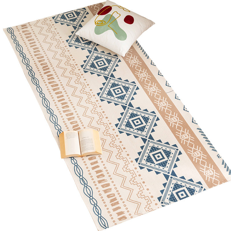 Avtoit | Southwest Bedroom Carpet Multi Color Tribal Pattern Area Rug Cotton Blend Machine Washable Stain Resistant Rug
