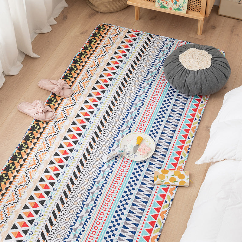 Avtoit | Comfort Western Rug Multicolored Floral Printed Rug Non-Slip Pet-Friendly Rug for Room