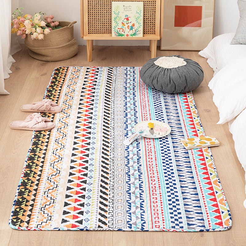 Avtoit | Comfort Western Rug Multicolored Floral Printed Rug Non-Slip Pet-Friendly Rug for Room