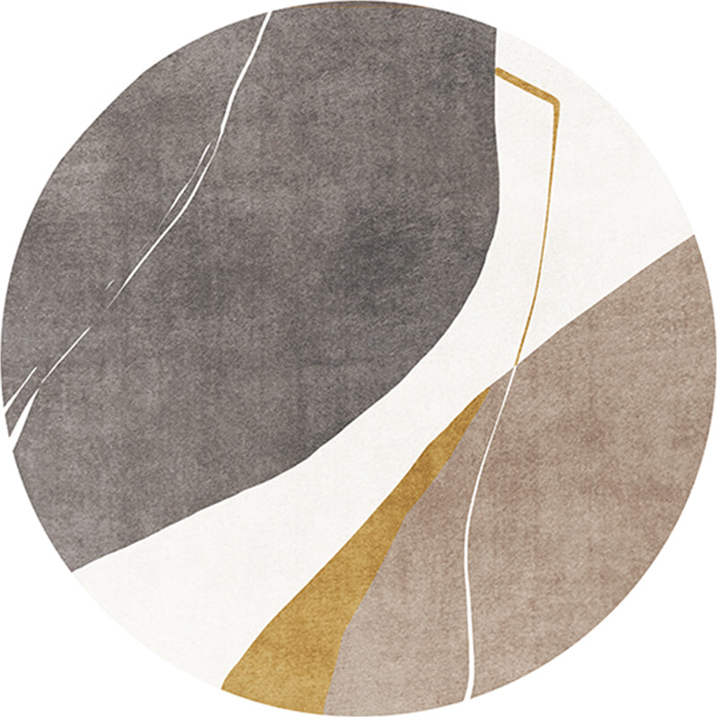 Avtoit | Multi Color Home Decor Rug Trendy Abstract Printed Area Rug Polyester Non-Slip Backing Washable Rug