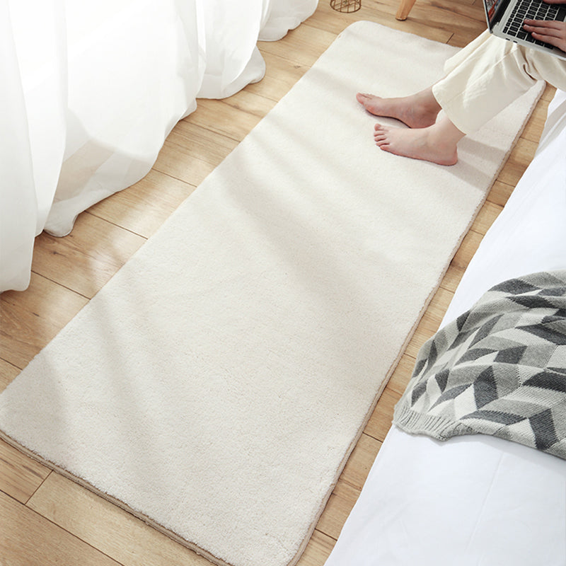 Avtoit | Relaxed Bedroom Rug Multicolored Simple Rug Lambswool Non-Slip Back Easy to Care for Washable Indoor Rug