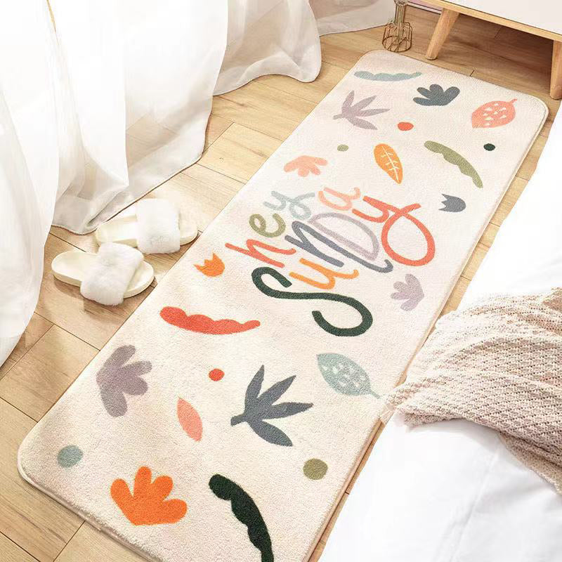 Avtoit | Southwest Bedroom Carpet Multi-colored Cartoon Printed Area Rug Synthetic Non-slip Rug Machine Washable Rug