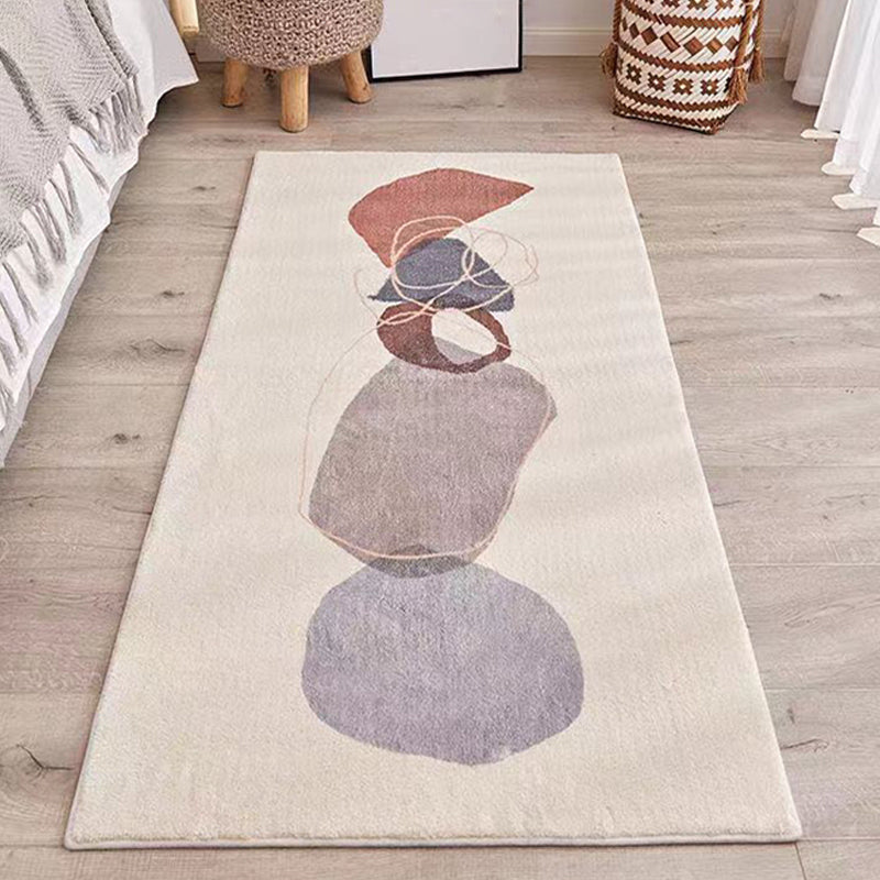 Avtoit | Southwest Bedroom Carpet Multi-colored Cartoon Printed Area Rug Synthetic Non-slip Rug Machine Washable Rug