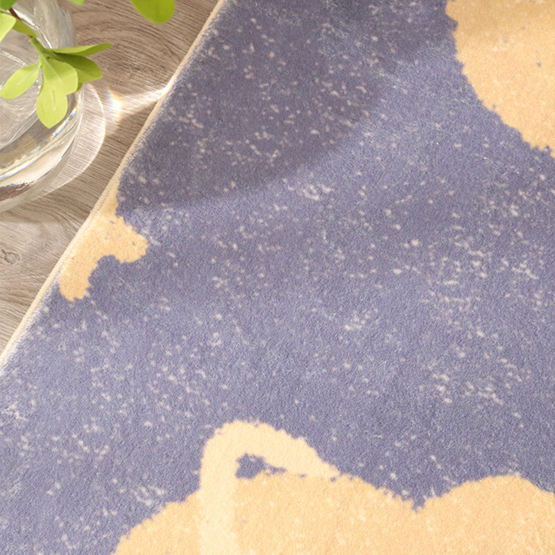 Avtoit | Beautiful children's room carpet Multicolored cartoon print area rug synthetic non-slip backing pet-friendly carpet