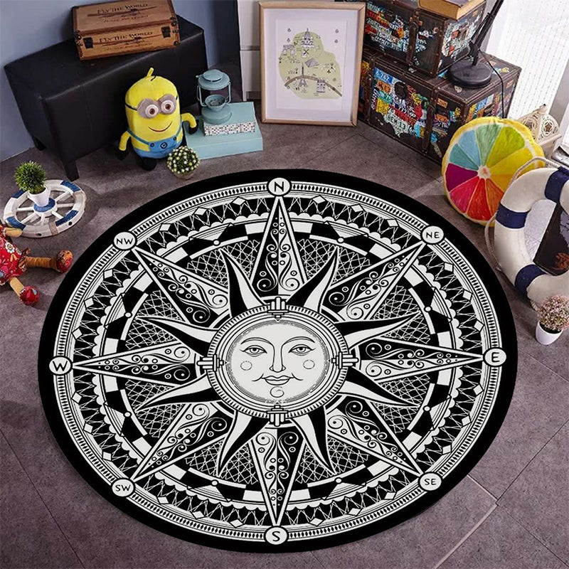 Avtoit | Multicolored unique rug Synthetic 3D geometric print rug non-slip backing pet-friendly rug for bedroom