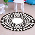 Avtoit | Multicolored unique rug Synthetic 3D geometric print rug non-slip backing pet-friendly rug for bedroom