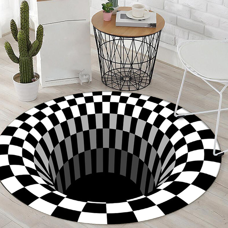 Avtoit | Scandinavian decorative carpet Multicolored 3D check carpet Polypropylene Easy care Machine washable carpet