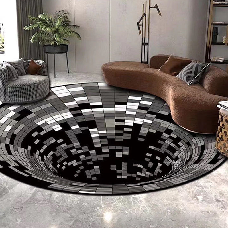 Avtoit | Scandinavian decorative carpet Multicolored 3D check carpet Polypropylene Easy care Machine washable carpet