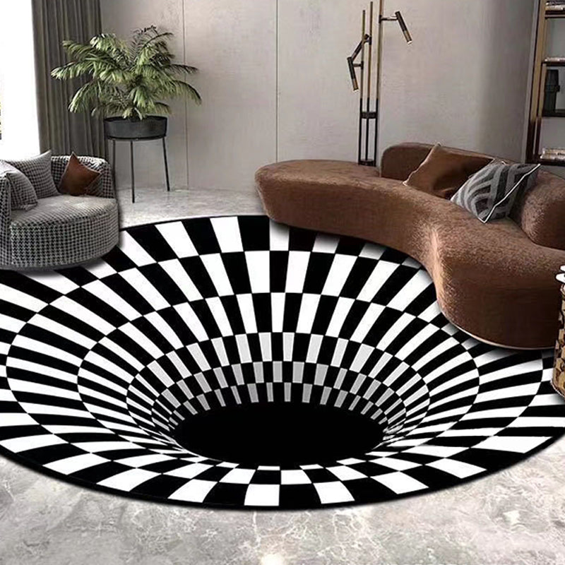 Avtoit | Scandinavian decorative carpet Multicolored 3D check carpet Polypropylene Easy care Machine washable carpet