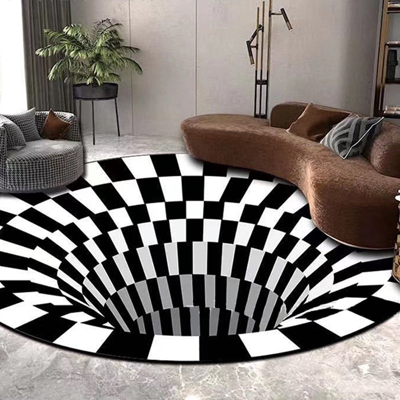 Avtoit | Scandinavian decorative carpet Multicolored 3D check carpet Polypropylene Easy care Machine washable carpet