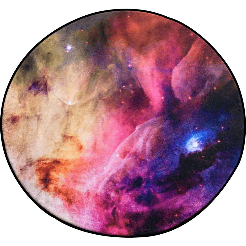 Avtoit | Multicolored novelty carpet polyester 3D starry sky rug non-slip machine washable easy care carpet for children