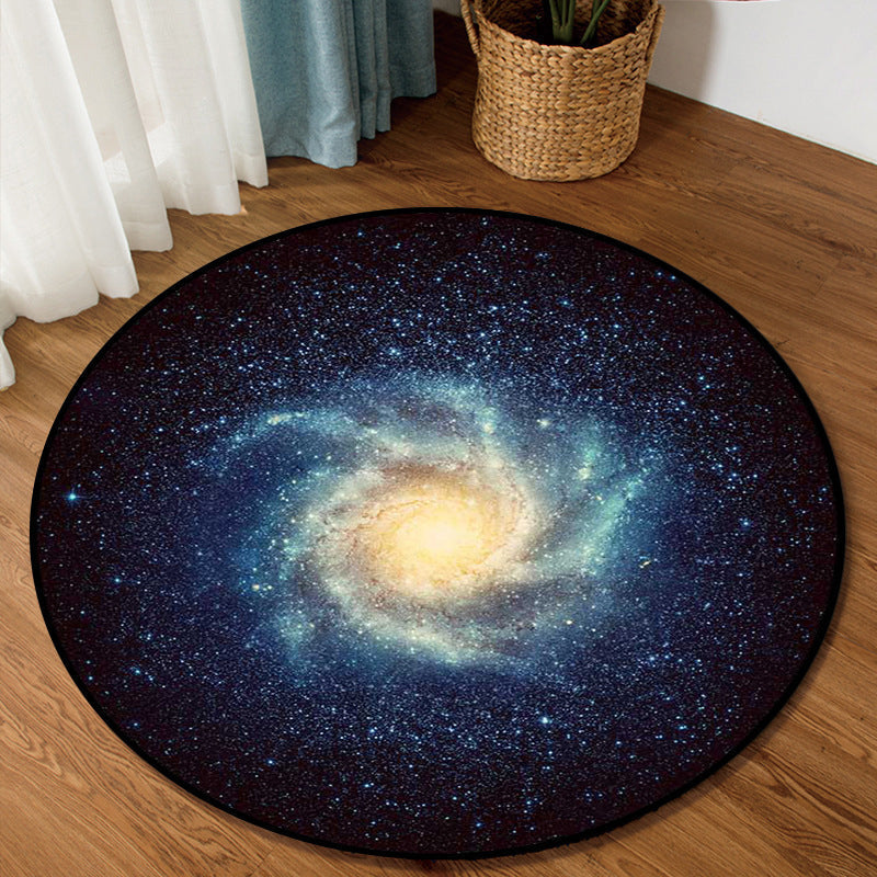 Avtoit | Colorful Children's Room Rug Contemporary Space 3D Printed Carpet Polyester Non-Slip Washable Rug