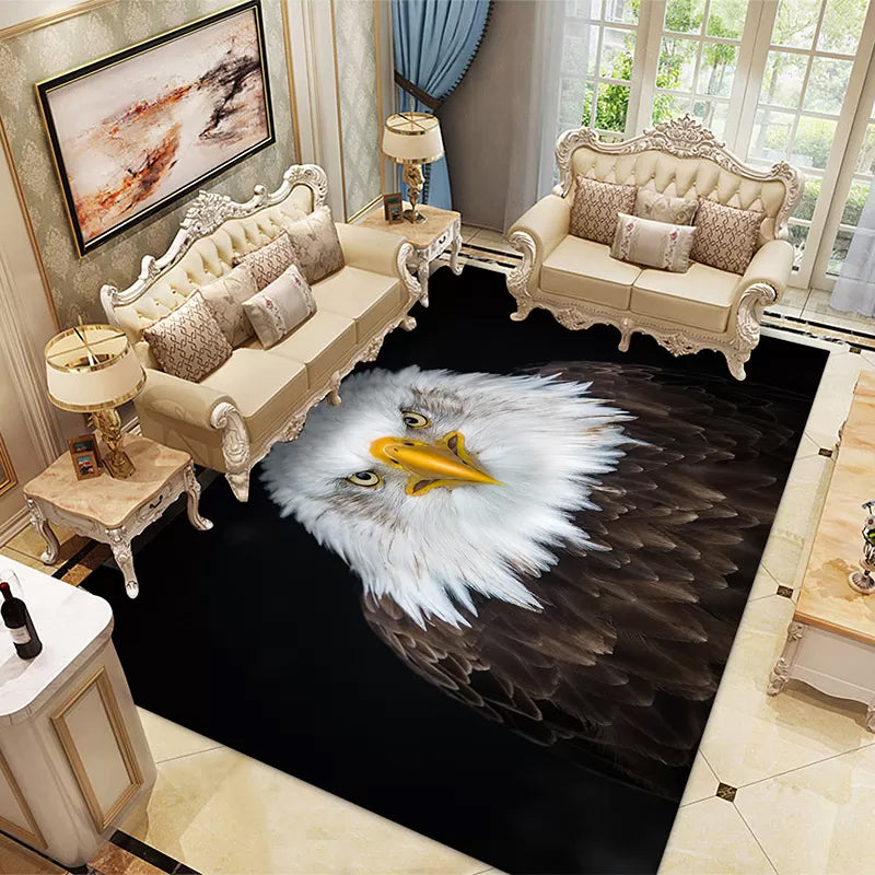 Avtoit | Multicolored Children's Room Rug Unique 3D Animal Area Rug Polyester Pet-Friendly Non-Slip Washable Rug