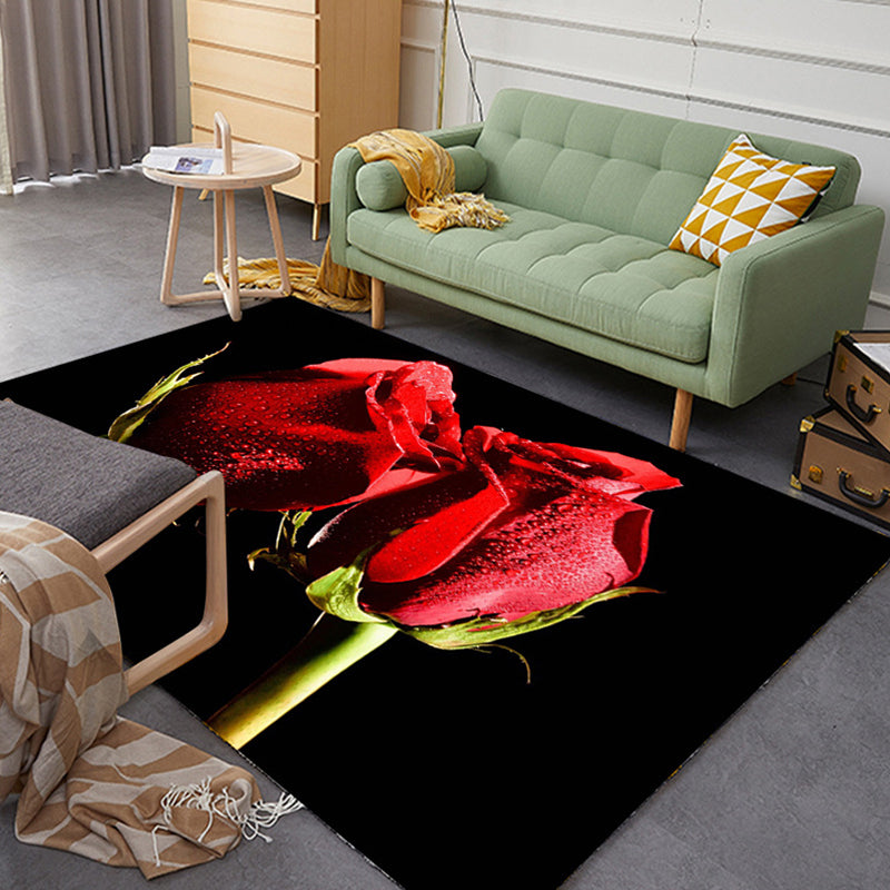 Avtoit | Colorful Relaxation Area Rug Cotton Blend Cartoon Pattern Indoor Rug Machine Washable Non-Slip Rug for Décor
