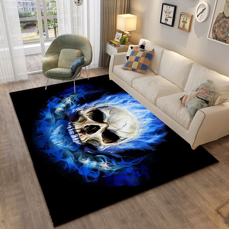 Avtoit | Colorful Relaxation Area Rug Cotton Blend Cartoon Pattern Indoor Rug Machine Washable Non-Slip Rug for Décor