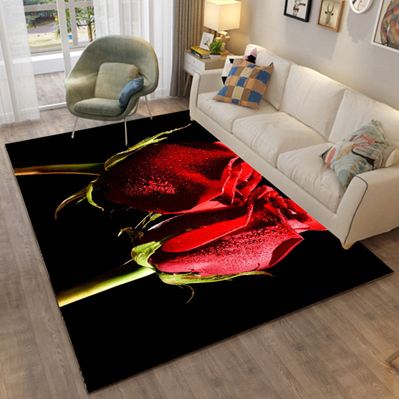 Avtoit | Colorful Relaxation Area Rug Cotton Blend Cartoon Pattern Indoor Rug Machine Washable Non-Slip Rug for Décor