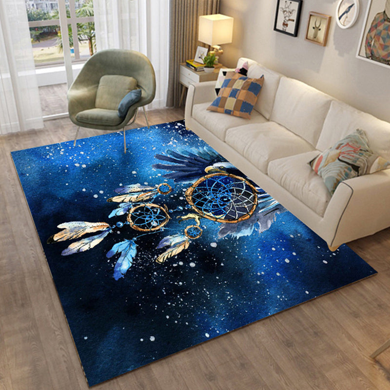Avtoit | Colorful Relaxation Area Rug Cotton Blend Cartoon Pattern Indoor Rug Machine Washable Non-Slip Rug for Décor
