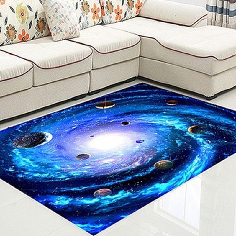 Avtoit | Funky Kids Rug Multicolor 3D Patterned Polyester Rug Washable Pet Friendly Easy Care Rug