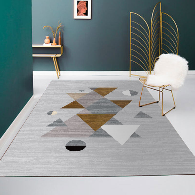 Avtoit | Classic Living Room Carpet Multicolor Color Block Rug Blended Fabric Pet Friendly Easy Care Rug