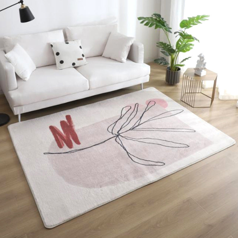 Avtoit | Relaxing Color Block Rug Multicolor Acrylic Area Rug Non-Slip Back Stain Resistant Indoor Rug for Bedroom
