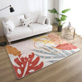 Avtoit | Relaxing Color Block Rug Multicolor Acrylic Area Rug Non-Slip Back Stain Resistant Indoor Rug for Bedroom