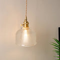 Avtoit | 1 Head Wall Mount Light Industrial Shade Clear Glass Wall Light Fixture for Nightstand