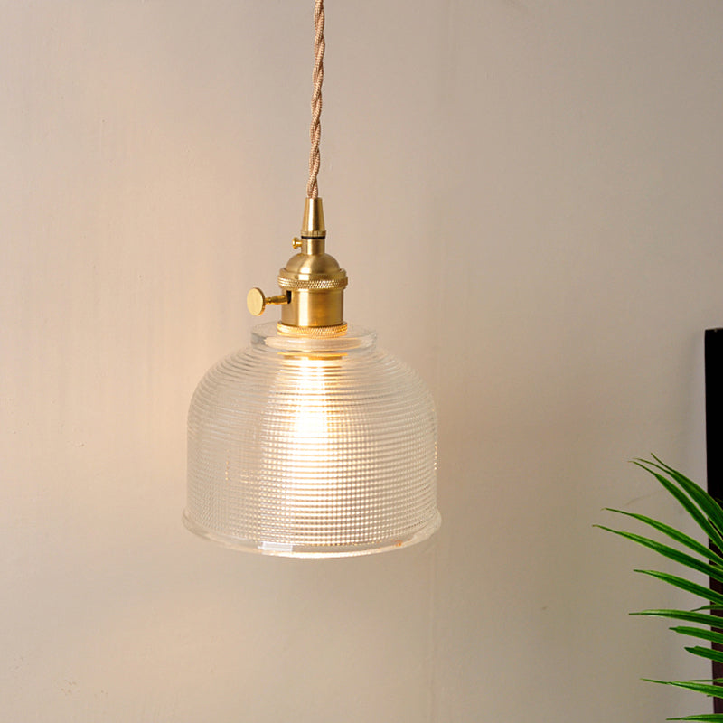 Avtoit | 1 Head Wall Mount Light Industrial Shade Clear Glass Wall Light Fixture for Nightstand
