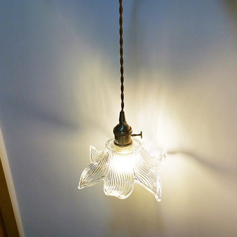 Avtoit | Minimalist Shade Wall Lamp Single Bulb Clear Glass Wall Lighting Fixture for Living Room