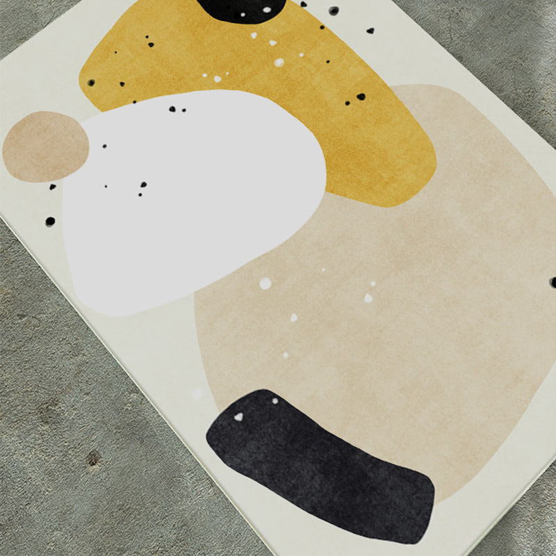 Avtoit | Simple Decorative Carpet Multicolor Abstract Area Rug Synthetic Non-Slip Pet-Friendly Carpet