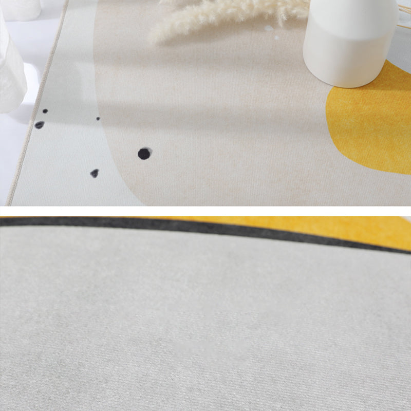 Avtoit | Simple Decorative Carpet Multicolor Abstract Area Rug Synthetic Non-Slip Pet-Friendly Carpet