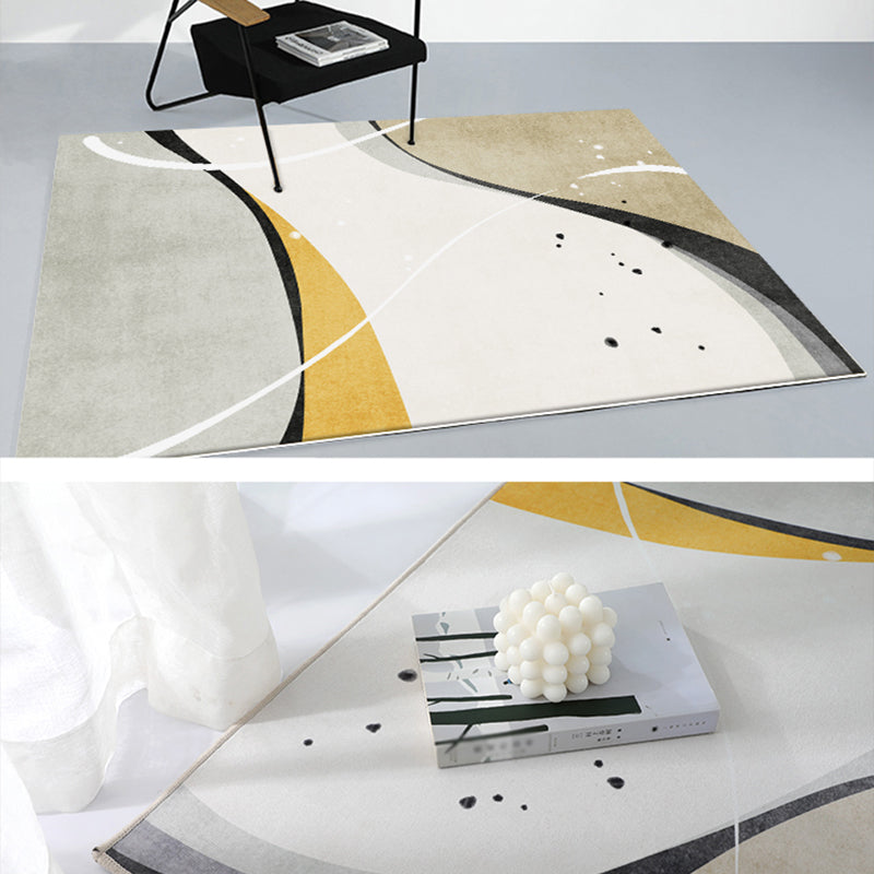 Avtoit | Simple Decorative Carpet Multicolor Abstract Area Rug Synthetic Non-Slip Pet-Friendly Carpet
